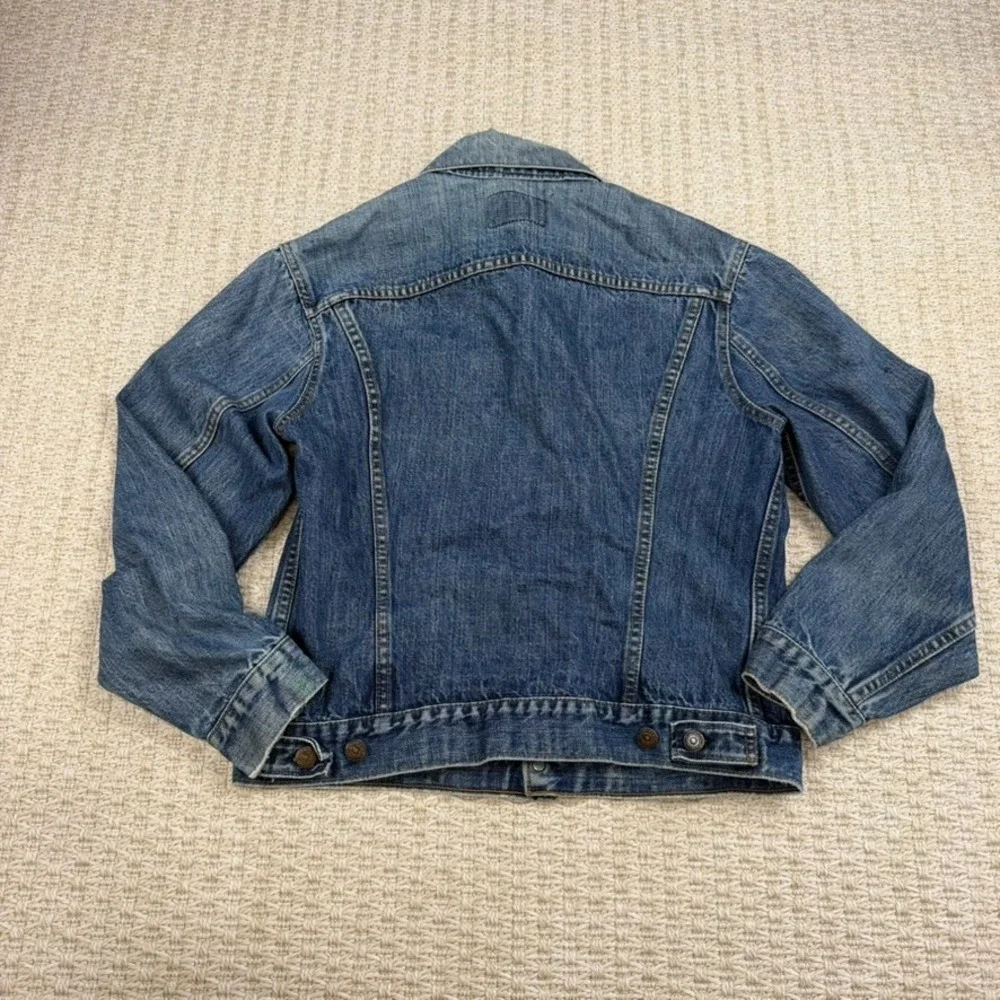 VTG Levis Type III‎ Rhinestone Bedazzled Denim Jacket Made USA 524 L